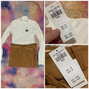 Outfit Set / Hollister Skirt and Shirt / Size Small / Spring and Summer